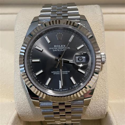 rolex dayjust grey|Rolex watch Datejust price.